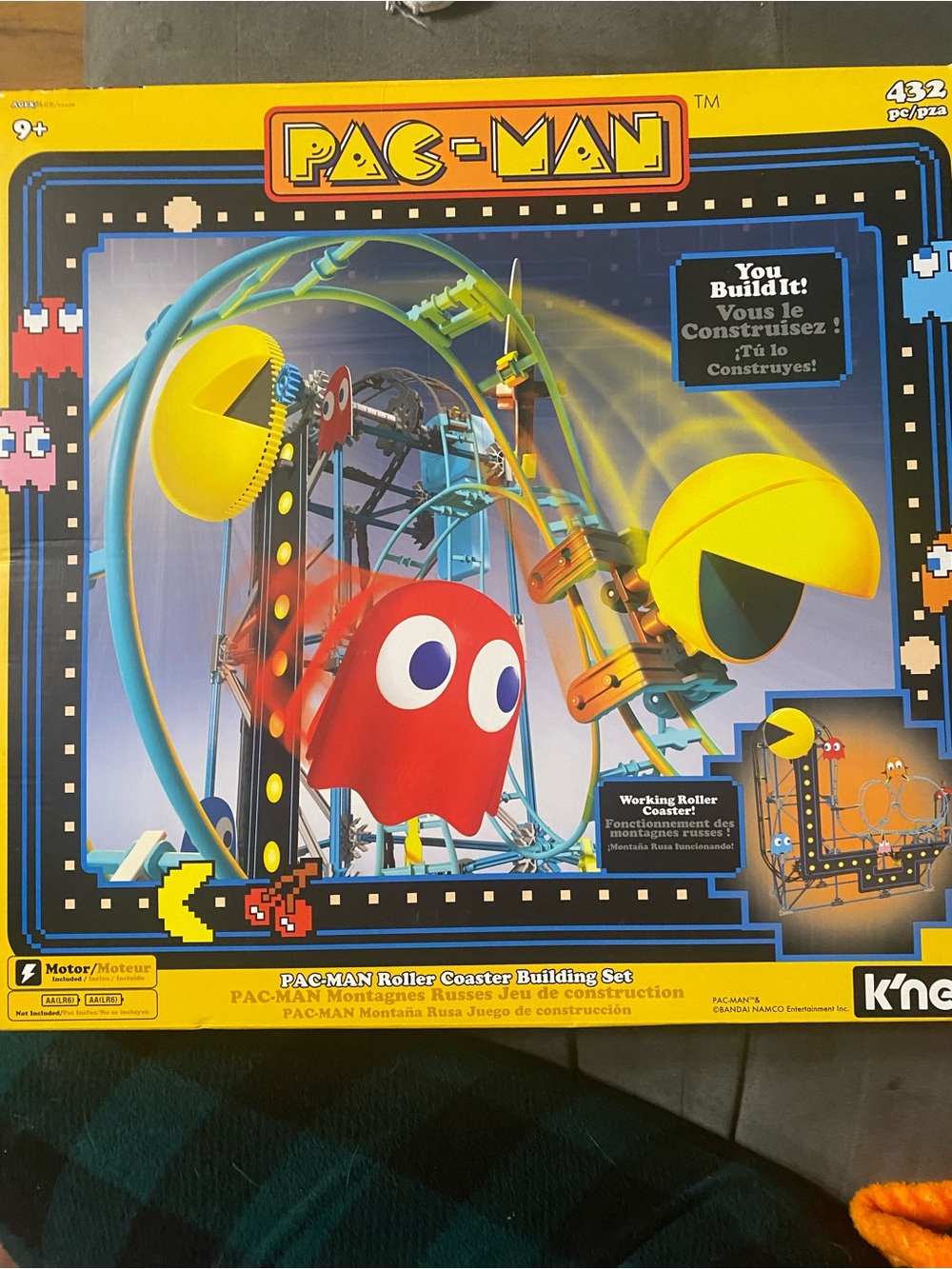 Kids Pac-Man Roller Coaster Building Set bt K’nex new in box ages 9 + STEM toy